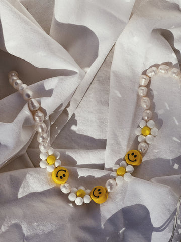 The Flora Happy Face Necklace